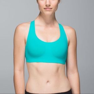 Lululemon Teal Itty Bracer Sports Bra